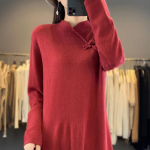 Naiste ka&scaron;miirkleit Qinghe ka&scaron;miir 70% vill 30% ka&scaron;miir naiste s&uuml;gistalvine ka&scaron;miirkleit pehme ja soe L kirss