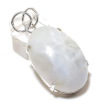 Rainbow Moonstone Gemstone 925 Sterling Silver Jewelry Pendant 2.05 l7l25