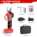 ONEVAN 30 mm 4Gears harjadeta elektrilised oksak&auml;&auml;rid juhtmeta laetav puuviljapuu bonsai p&uuml;gamine Makita 18 V aku jaoks 1 Battery-EU