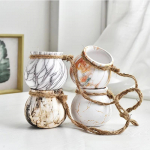 Minikeraamiline lillepott, mahlane lillepott, 4-osaline lillepott Seinale kinnitatav loominguline isikup&auml;rastatud lillevaas A