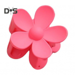 Lillekujuline juuksek&uuml;&uuml;s libisemiskindla disainiga seljapea juukseklamber Candy Color plastist juukseklambriga juukseaksessuaar roosa punane v&auml;rv