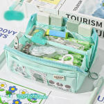 1 tk Lihtne 10 kihiline pliiatsi&uuml;mbris Moodne &uuml;hev&auml;rviline pliiatsikott Suure mahutavusega kirjatarvete hoiukott Tagasi kooli &otilde;pilane roosa