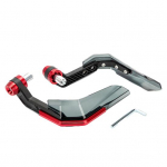 1 paar mootorratta k&auml;ekaitset tuuleklaasiga CNC alumiiniumist universaalne 22 mm juhtraua k&auml;ekaitse Mootorratta mustuseratta t&otilde;ukeratta muutmise tarvikud punane