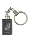 Pyrenean Sheepdog, Labri, Pyrenees Sheepdog - Crystal key ring with dog photo, illuminated key ring, unique gift by Art-Dog brand