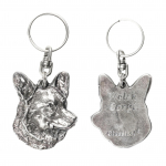 Cardigan Welsh Corgi - Silver-plated pendant with a dog in a decorative box, handbag decoration, backpack pendant by Art-Dog brand