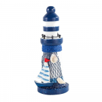 13 cm puidust ookeani tuletorni kaunistus vahitorni mudel, merekaunistusega k&auml;sit&ouml;&ouml;