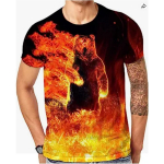 Spordir&otilde;ivad Meeste Loomade Lihtsad T-s&auml;rgid Suvised &Uuml;markaelusega T-s&auml;rgid L&uuml;hikeste varrukatega Meeste Suures Suuruses 3D Printiga T-s&auml;rk S