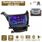 Android Carplay Autoraadio Hyundai Elantra MD 2014-2015 jaoks Multimeediam&auml;ngija Peak Unit Stereo GPS-navigatsioon BT WIFI 2+32GB 1+16GB
