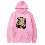 Unisex Mood Vabaaja Pikkade Varrukatega &Uuml;mara Kaelusega Lahtine Pl&uuml;&uuml;sist Pullover N&ouml;&ouml;riga Kapuutsiga S valge