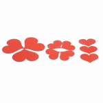 Kleebised kodukaunistuseks peegli seinakleebised 10 tk/komplekt Magamistoa peo seinamaaling One Size punane