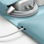 Reisikaabli korraldaja Isikup&auml;rastatud nahast tehniline korraldaja Tehnilised tarvikud Digitaalsed tarvikute kotid blue sinine