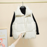 Soe s&uuml;gistalvine naiste l&uuml;hike vest mantel taskud naiste varrukateta jakk Tugev vest M beež