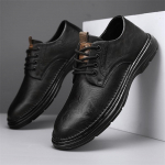 Meeste vabaaja nahast kingade derbid 42 must