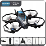 Uus kukkumisvastane minidroon intelligentne takistuste v&auml;ltimise v&auml;rviline tuled &uuml;he klahviga ruumiline peata režiim 360&deg; veerev &otilde;hust fotograafia droon m&auml;nguasi kingitus Without camera must