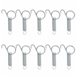 Puuriukse vedrukonks 10 tk Metallist vedrukonksud Tugev pingutuskinnitusvedru traadist k&uuml;&uuml;liku/linnu/hamstri puuridele S/L S