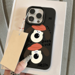 Telefoni&uuml;mbris iPhone 11 13 XR XS Max &uuml;mbrisele iPhone 12 14 15 16 Pro Max 12 Pro 15 Plus Nahast v&auml;rvitud veekindel kukkumis- ja kulumiskindel multikas iPhone 16 Pro Max valge