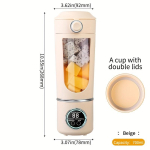 700ML Elektriline mahlapress Mini kaasaskantav blender Puuviljablenderid Puuviljaekstraktorid Multifunktsionaalne mahlapress Masin Blender Blender beige