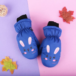 S&uuml;gistalvised Beebikindad J&otilde;ulumultika Tr&uuml;kitud Lapsed T&uuml;druk Poiss Labakindad Paksud Veekindlad Laste S&otilde;rmkindad sinine