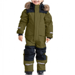 Lastele kost&uuml;&uuml;mid Jumpsuit Suusakost&uuml;&uuml;m poistele T&uuml;drukutele Talvine soe v&auml;likombinesoon Tuulekindel laste suusakomplekt 90cm roheline