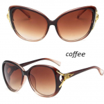 Trendikad Unisex &Uuml;lem&otilde;&otilde;dulised Naiste Rebase Dekoratsiooniga Vanaaegsed P&auml;ikeseprillid V&auml;litingimustes Retro UV400 Polariseeritud P&auml;ikeseprillid Klassikalised kohv