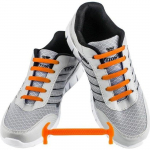 WELKOO&reg; Pitsid Elastique ja Silicone Sans Lacage Etanche vala Chaussure Adults -12tk Couleur Orange