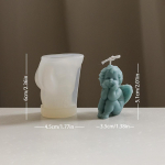 Karbikujuline ingli k&uuml;&uuml;nla silikoonvorm, merikarbi ingli epoks&uuml;vaigu vorm, DIY k&auml;sit&ouml;&ouml;, kodu dekoratsioon, k&uuml;&uuml;nla seebi valmistamine