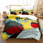 Uus Countryball Polandballsi voodipesukomplekt, &uuml;heinimesevoodi, kaheinimesevoodi, suur kaheinimesevoodi, t&auml;iskasvanud lapsele magamistoa tekikott Komplektid multifilm AU Single 140x210cm