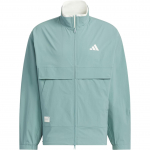 Adidas FW24 Kootud Jakk V&auml;ikese Logoga Seeria Seisukrae Vabaaja L&otilde;tv Pikkade Varrukatega Jakk Meeste Jakk Helehall JY1676 XL