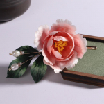 Retro immateriaalne kultuurip&auml;rand Fluff Corsage Antiikkujundus Sense Niche Pin Uus Hiina naiste k&otilde;rgekvaliteediline pross roosa