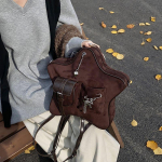 Seljakott Naiste Mood Matt V&auml;ljas K&auml;imiseks Mori &Uuml;he &Otilde;laga Diagonaalselt &Uuml;le T&auml;htede V&auml;ike Seljakott Star