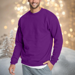 Meeste vabaaja mood, mugav &uuml;hev&auml;rviline &uuml;mara kaelusega pullover dressipluus M