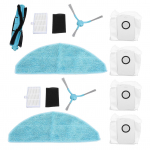 Robottolmuimeja varuosad 1 p&otilde;hihari 2 k&uuml;ljehari 2 mopiriided 2 filter 4 tolmukott A