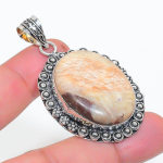 Yellow Aventurine Handmade 925 Sterling Silver Jewelry Pendant 2.17 t6u97
