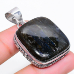 Labradorite Handmade 925 Sterling Silver Jewelry Pendant 1.81 l0u86