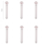 6 tk armsa kassi k&auml;pakoti pitseerimiskoti klambrid, toidusulguri klambrid, niiskuskindlad suupistete sulgemisklambrid, hoiustamise korraldus K&ouml;&ouml;k valge