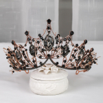 Tuanmingi kroon, suur kristallprintsessi kroon, pulmakleidi aksessuaarid peapael, pruudikroon, pruudiaksessuaarid h&otilde;be