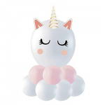 D&eacute;coration de f&ecirc;te - Ballons Licorne - 10 pcs - Blanc