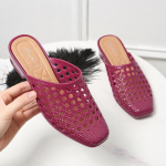 Naiste sandaalid suvised &otilde;&otilde;nsa auguga sussid Moodsad &uuml;hev&auml;rvilised madala kontsaga slaidid vabaaja hingavad kingad 36