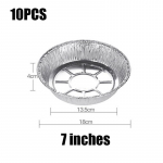 5/10 tk &Otilde;likindel alumiiniumfooliumist plekkkarp &Otilde;hkfrit&uuml;&uuml;r &uuml;hekordselt kasutatav paber nakkumatu aurutamiskorv majapidamises kasutatavad plekkfoolium BBQ k&ouml;&ouml;git&ouml;&ouml;riistad