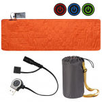 USB-k&uuml;ttega magamismatt 5 k&uuml;ttev&ouml;&ouml;ndiga, v&auml;listingimustes kasutatav elektriline k&uuml;ttepadi, reguleeritav temperatuur, matkamine, k&ouml;etav magamismadrats oranž