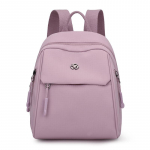 Naiste kott Nailonist reisiseljakott, suure mahutavusega kerge vetth&uuml;lgav seljakott helelilla v&auml;rv