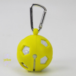 Silikoonist golfipalli kaitsekate ja hoiukott kollane