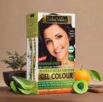 INDUS VALLEY - Natural Hair Colour | Damage Free Gel Hair Color For Women & Men | DARK BROWN - 220ML
