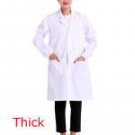 Meeste/naiste pikkade varrukatega meditsiini&otilde;e valge mantliga cosplay kost&uuml;&uuml;m haigla vormiriietus laborimantel t&ouml;&ouml;riided t&auml;iskasvanutele 2XL