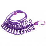 Klambritega kaasaskantavate riiete kuivatamine 12 riidepuu elastne riidepuu tuulekindel lilla