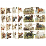 Die Cut Vintage - Chiens - 2 feuilles