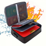 Tulekindel dokument Paroolikott Reisimine Veekindel toimik Raha hoiustamine Ohutu paberid T&otilde;mblukk Ohutus Organiseerija Mitmekihiline kaardi&uuml;mbris must