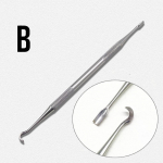 1 tk Hambaravi Pahtlilabidas J&auml;ljend Silikoon Vormimisl&otilde;ikur Tarvikud Vaha Nikerdamine Kuju Vormi T&ouml;&ouml;riist Tera Trimmimine 1 piece B
