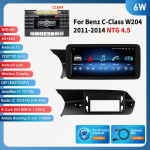 Ossuret 10.25 Carplay Android 13 Autoraadio Bluetooth Mercedes Benz W204/S204 C-klassile NTG 4.0 4.5 2008-2014 auto intelligentsed s&uuml;steemid multimeedia 6W 6G 64G AI