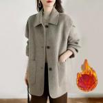 Villane mantel naiste s&uuml;gis-talvise hooaja uus Korea versioon kaamelikarva lihtne villane mantel &uuml;he n&ouml;&ouml;biga mantel naistele L